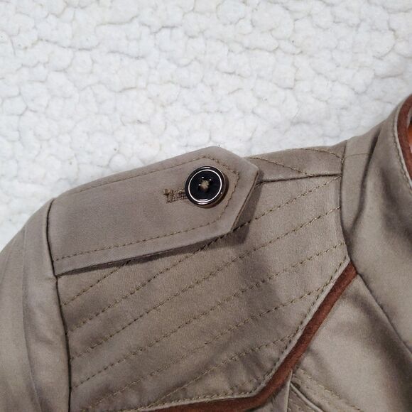 Women's White House Black Market Military Shoulder Front Zip Jacket Size 4 - Picture 9 of 16